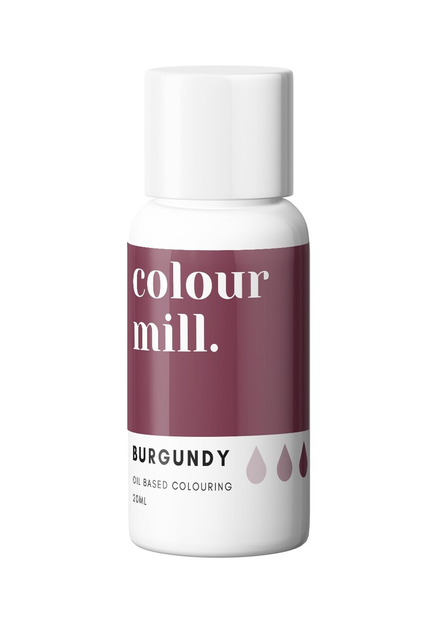 20ml Burgundy Oil Based Colouring for Chocolate Buttercream Ganache Cake Batter Fondant and More